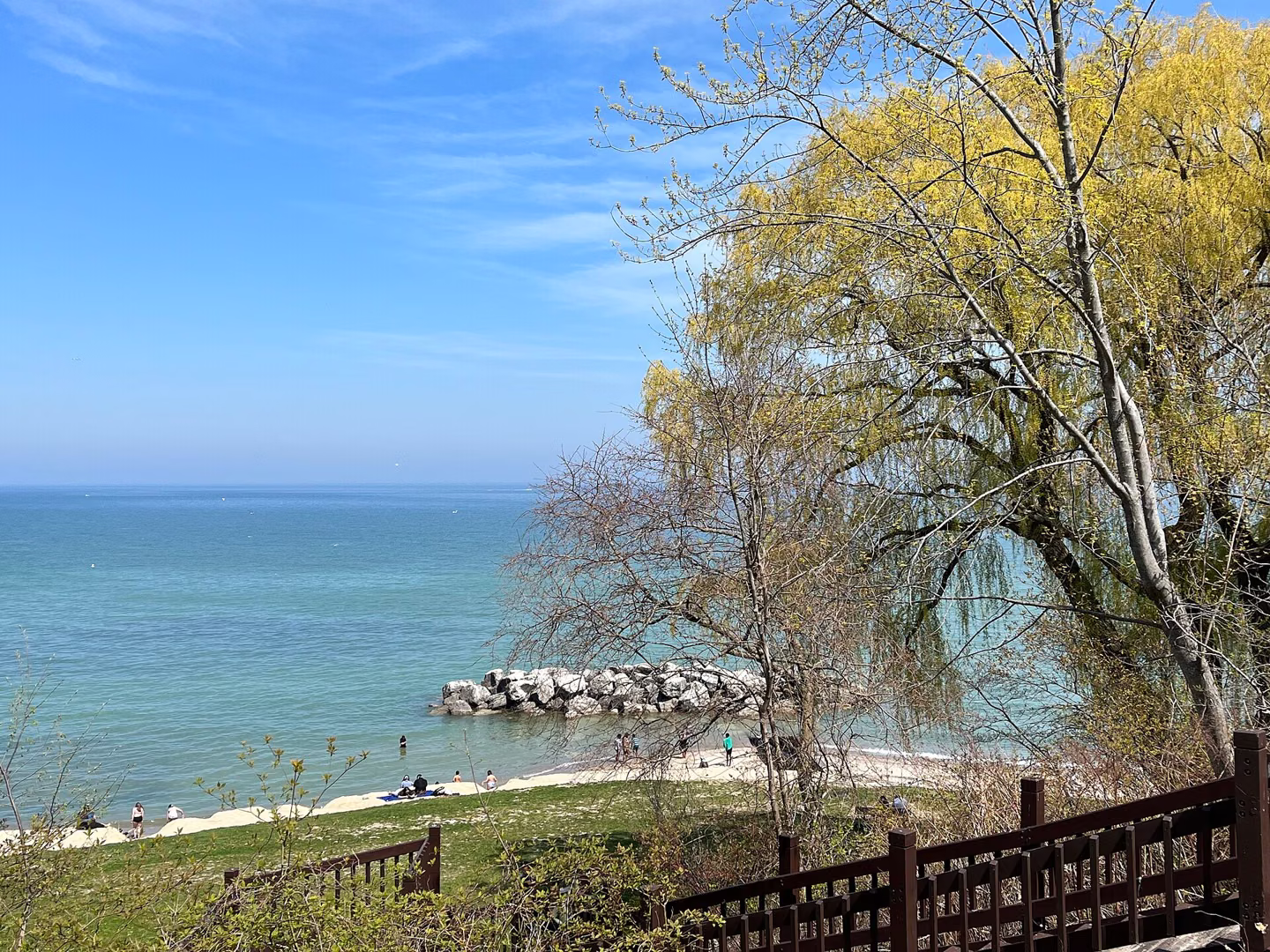 Lake Michigan from Big Bay Park, Whitefish Bay.